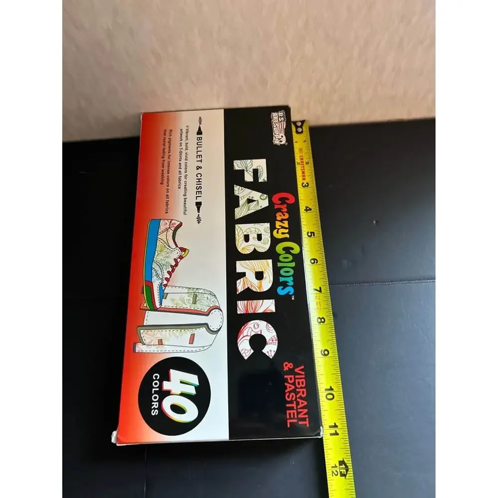 Title: U.S. Art Supply Crazy Colors Fabric Markers - 40 Dual Tip Colors Set